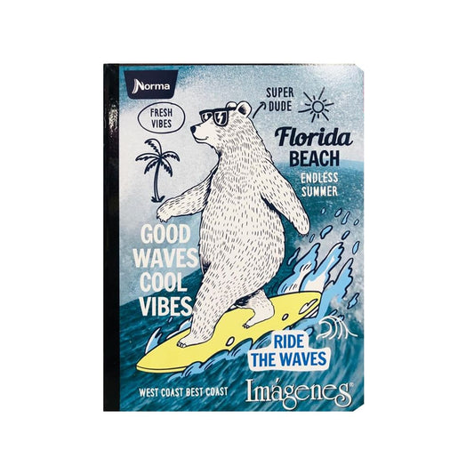 Cuaderno cosido grande de 100 hojas cuadriculado 23CM X 18 #NIÑONORMA