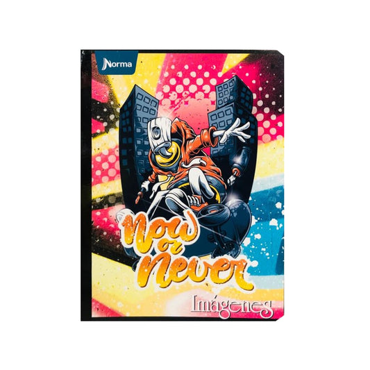 Cuaderno cosido grande de 50 hojas cuadriculado 23CM X 18 #NIÑONORMA