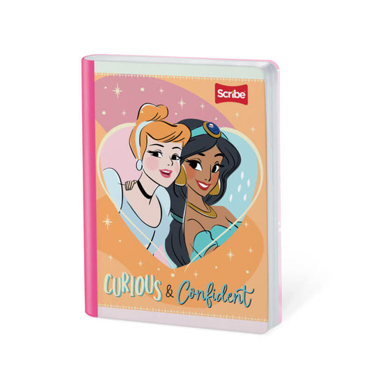 Cuaderno scribe cosido grande 100 hojas Cuadriculado DISNEY PRINCESAS #2 Niñas