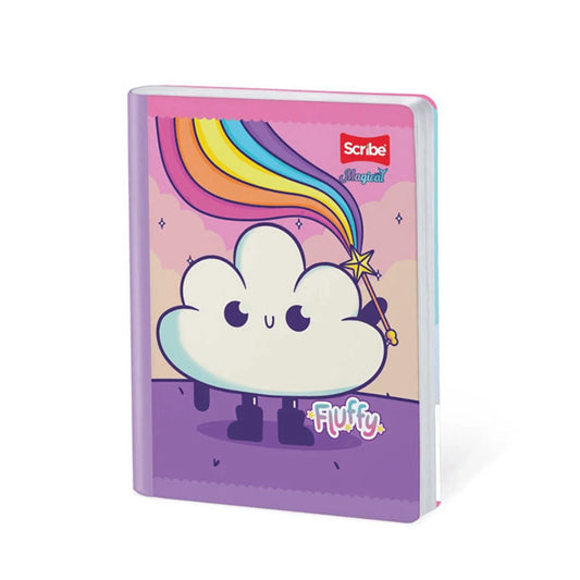 Cuaderno scribe cosido grande 100 hojas Cuadriculado MAGICAL #10 Niñas