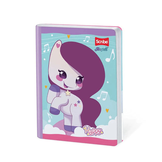 Cuaderno scribe cosido grande 100 hojas Cuadriculado MAGICAL #12 Niñas