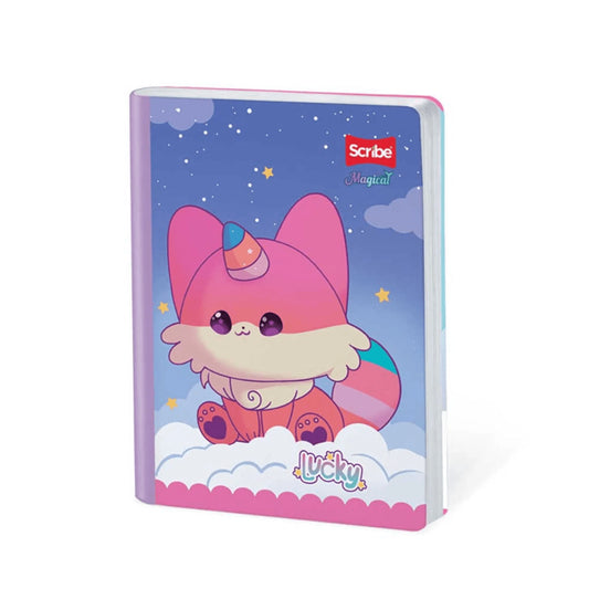 Cuaderno scribe cosido grande 100 hojas Cuadriculado MAGICAL #2 Niñas