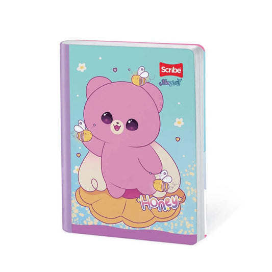 Cuaderno scribe cosido grande 100 hojas Cuadriculado MAGICAL #3 Niñas