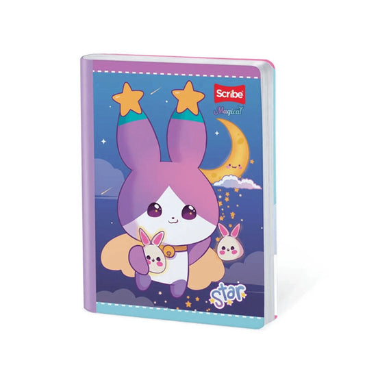 Cuaderno scribe cosido grande 100 hojas Cuadriculado MAGICAL #4 Niñas