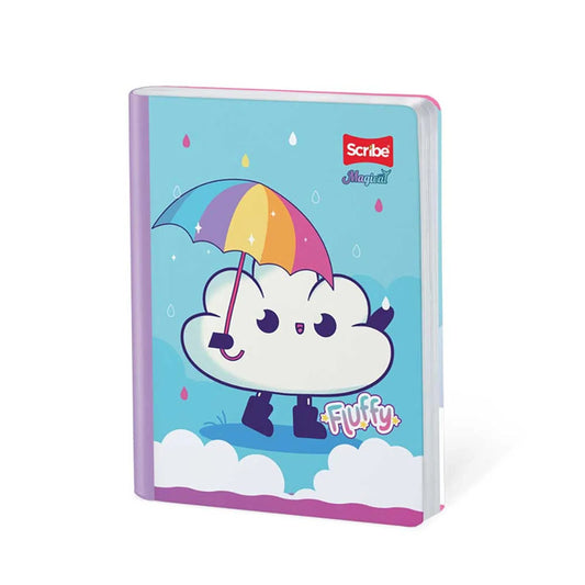 Cuaderno scribe cosido grande 100 hojas Cuadriculado MAGICAL #5 Niñas