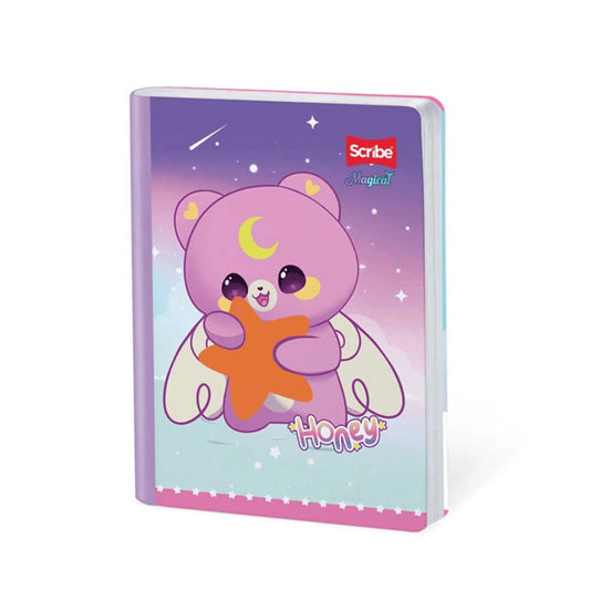 Cuaderno scribe cosido grande 100 hojas Cuadriculado MAGICAL #9 Niñas
