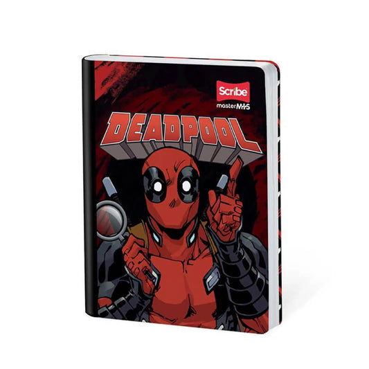 Cuaderno scribe cosido grande 100 hojas DEAD POOL para niños #2