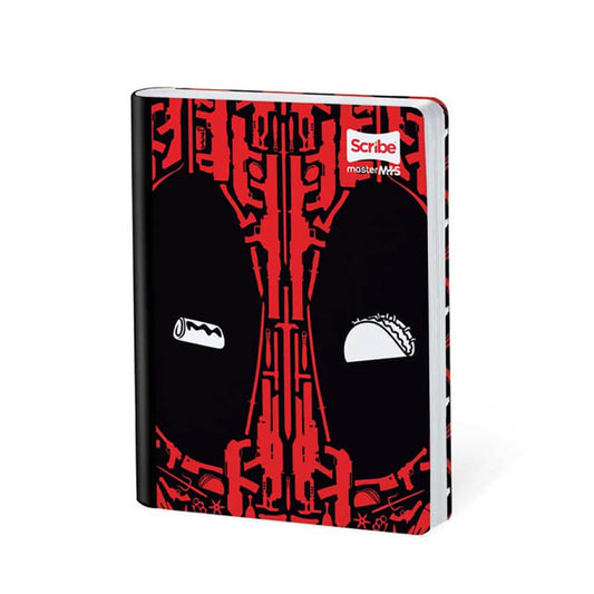 Cuaderno scribe cosido grande 100 hojas DEAD POOL para niños #3