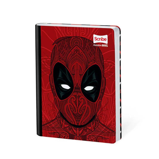 Cuaderno scribe cosido grande 100 hojas DEAD POOL para niños #7