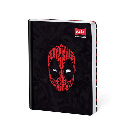 Cuaderno scribe cosido grande 100 hojas DEAD POOL para niños #8