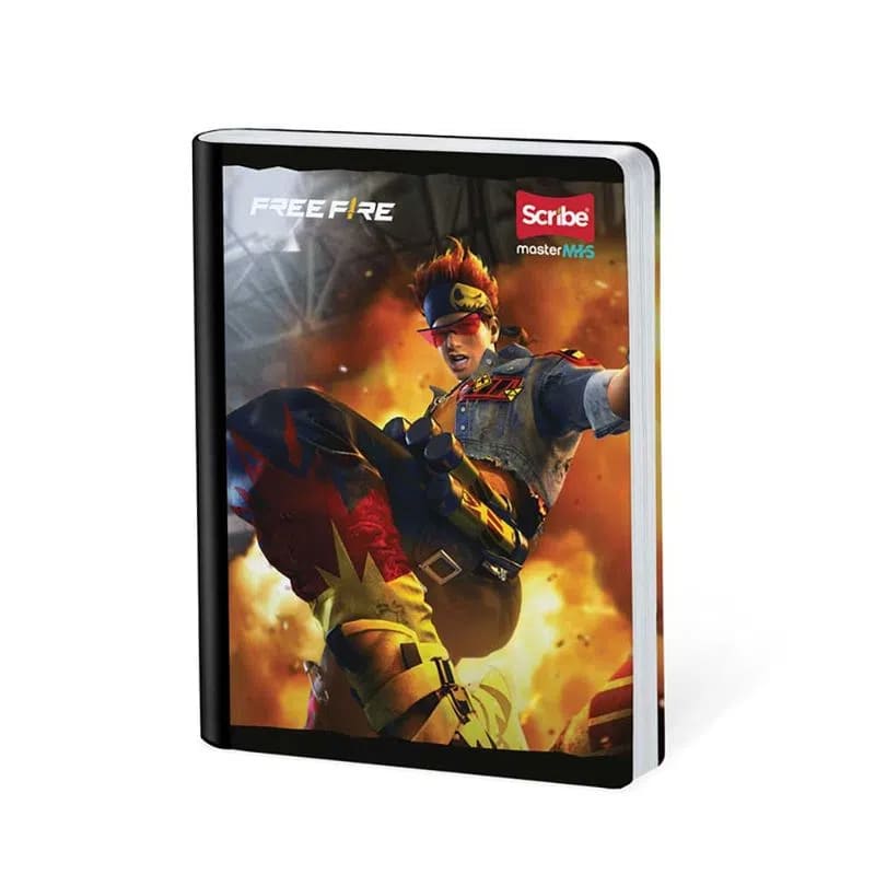 Cuaderno scribe cosido grande 100 hojas FREE FIRE para niños #1