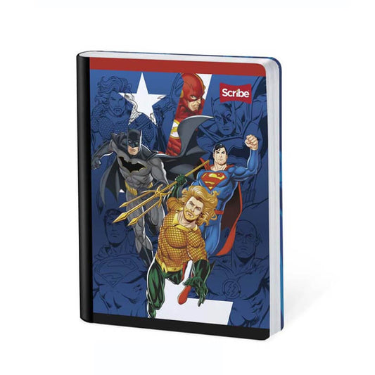 Cuaderno scribe cosido grande 100 hojas Ferrocarril JUSTICE LEAGUE #3