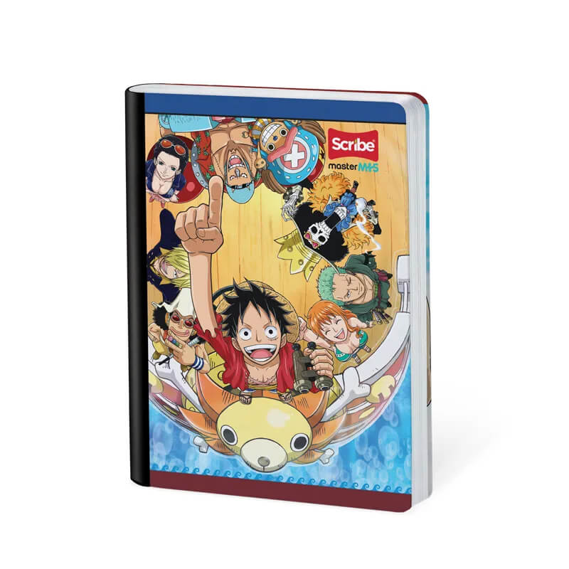 Cuaderno scribe cosido grande 100 hojas ONE PIECE para niños #3