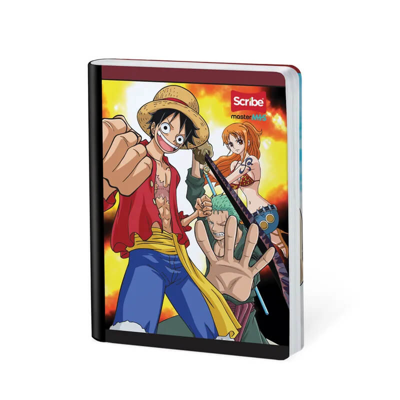 Cuaderno scribe cosido grande 100 hojas ONE PIECE para niños #4