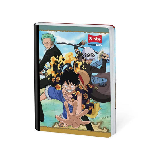 Cuaderno scribe cosido grande 100 hojas ONE PIECE para niños #7