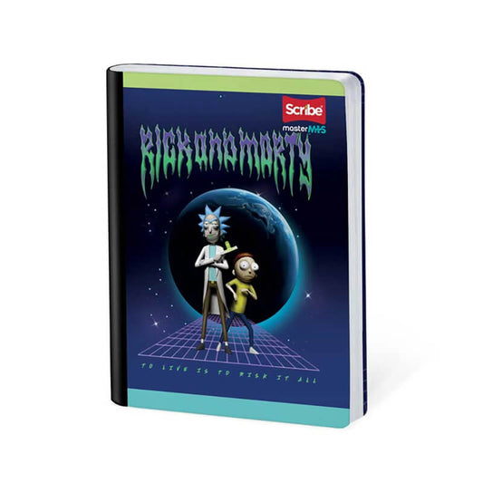 Cuaderno scribe cosido grande 100 hojas Rick & Morty para niños #3