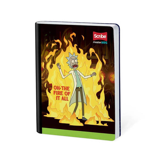 Cuaderno scribe cosido grande 100 hojas Rick & Morty para niños #5
