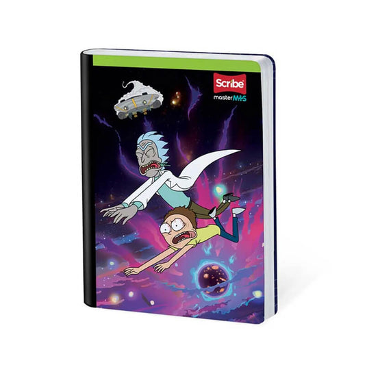 Cuaderno scribe cosido grande 100 hojas Rick & Morty para niños #8