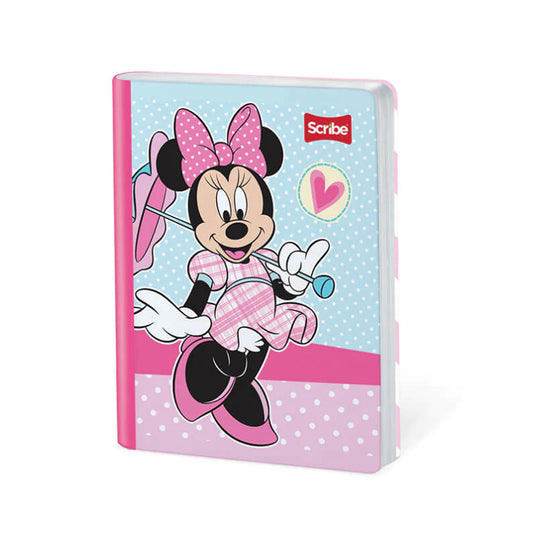 Cuaderno scribe cosido grande 50 hojas Cuadriculado MINNIE MOUSE #1 Niñas