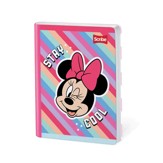 Cuaderno scribe cosido grande 100 hojas Cuadriculado MINNIE MOUSE #2 Niñas