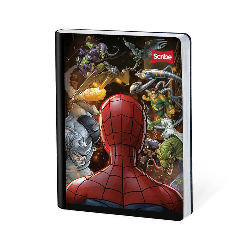 Cuaderno scribe cosido grande 100 hojas SPIDERMAN para niños #2