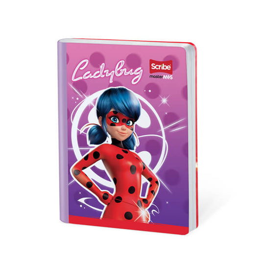Cuaderno scribe cosido grande 100 hojas LADY BUG para niñas #1