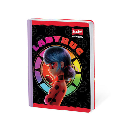 Cuaderno scribe cosido grande 100 hojas LADY BUG para niñas #2