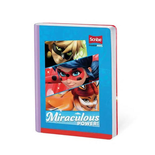 Cuaderno scribe cosido grande 100 hojas LADY BUG para niñas #5