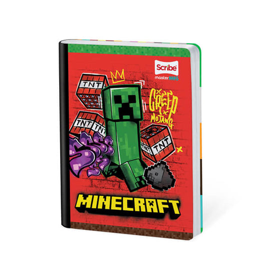 Cuaderno scribe cosido grande 100 hojas MINECRAFT para niños #3