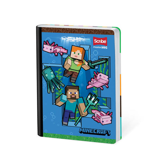 Cuaderno scribe cosido grande 100 hojas MINECRAFT para niños #4
