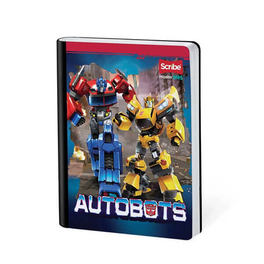 Cuaderno scribe cosido grande 100 hojas TRANSFORMERS para niños #8