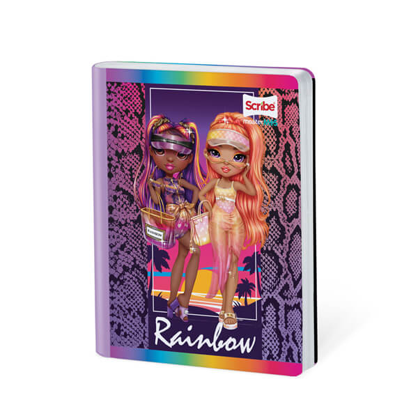 Cuaderno scribe cosido grande 100 hojas Rainbow High para niñas #3