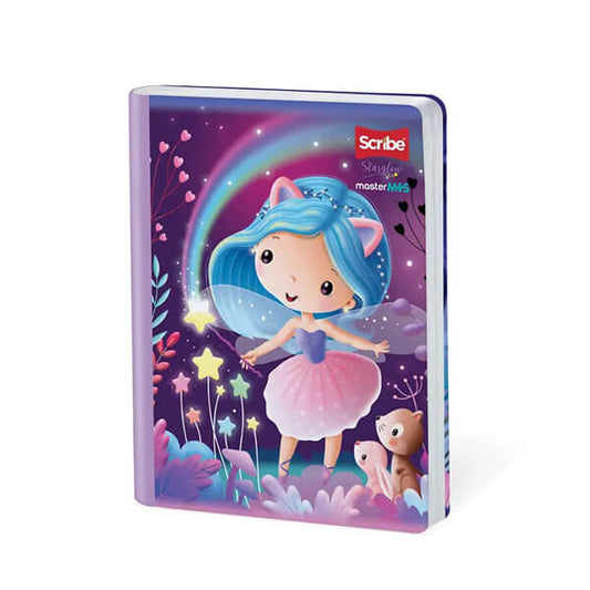 Cuaderno scribe cosido grande 100 hojas STARGLOW para niñas #1