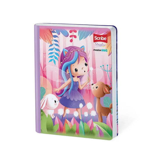 Cuaderno scribe cosido grande 100 hojas STARGLOW para niñas #3
