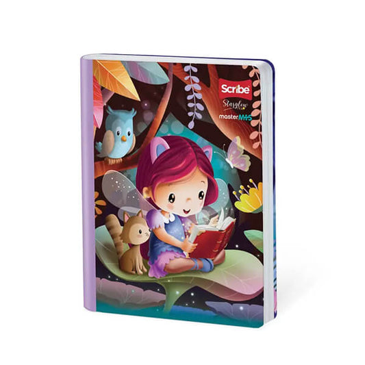 Cuaderno scribe cosido grande 100 hojas STARGLOW para niñas #4