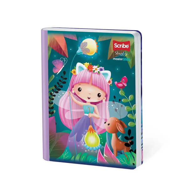Cuaderno scribe cosido grande 100 hojas STARGLOW para niñas #5