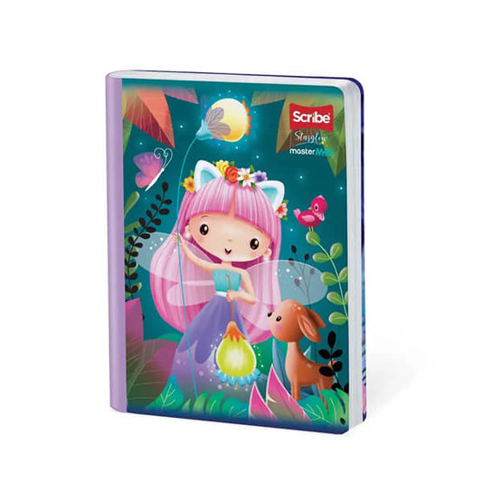 Cuaderno scribe cosido grande 100 hojas STARGLOW para niñas #5