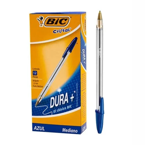 Caja x12 Esfero BIC Dura Color Azul