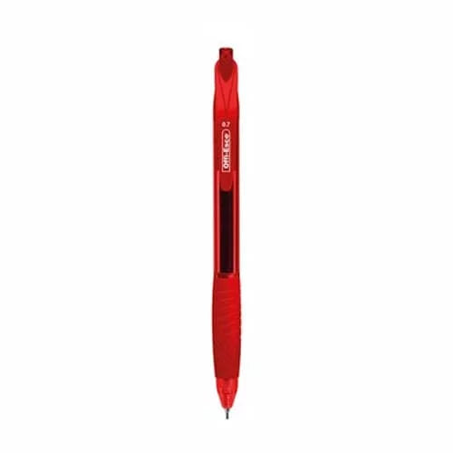 Esfero semi-gel retractil 0.7mm con caucho -OFFIESCO- x UNIDAD Color Rojo