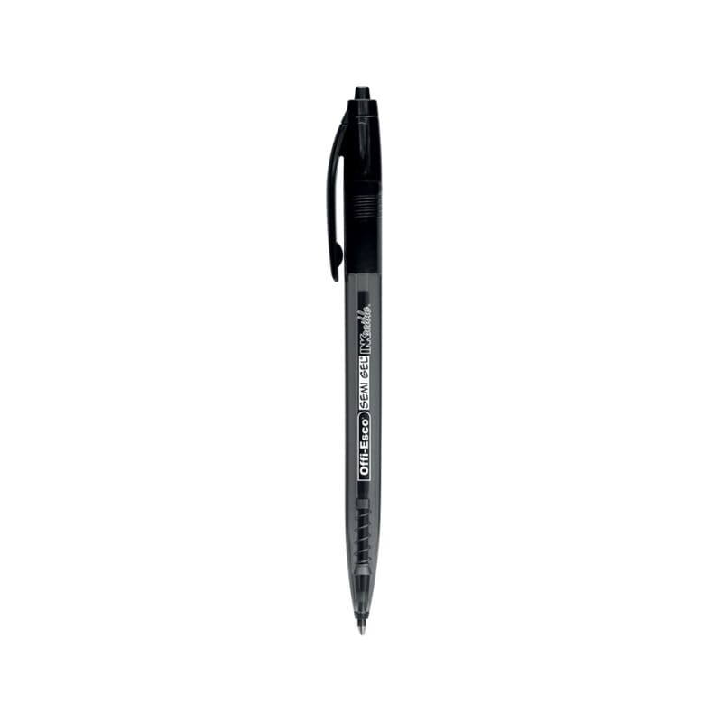 Esfero semi-gel retractil 0.7mm -OFFIESCO- x UNIDAD Color Negro