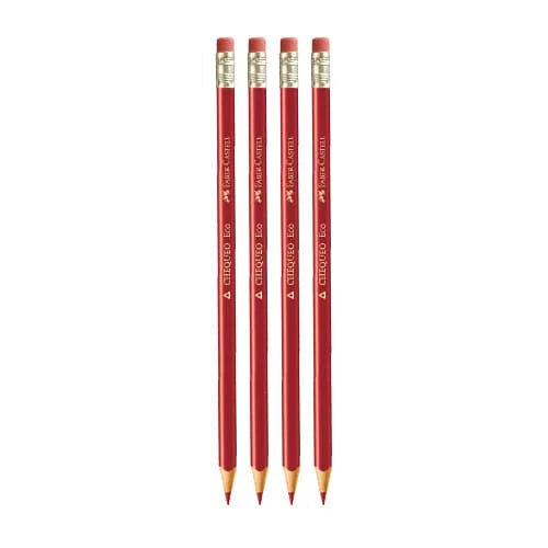 Lápiz de chequeo -FABER CASTELL ECOLAPIZ- x 4 Lápices