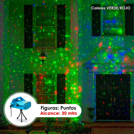 Luz Laser Multi Punto Navidad Discotecas