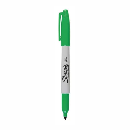 Marcador Sharpie permanente x UNIDAD Color Verde oscuro