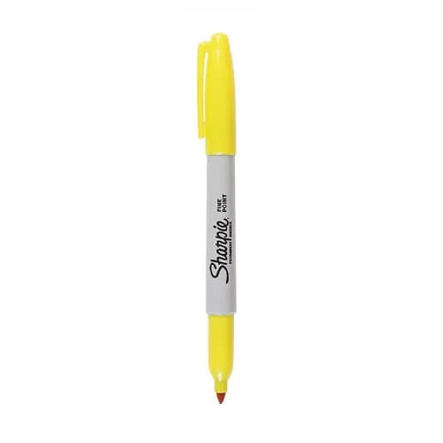 Marcador Sharpie permanente x UNIDAD Color amarillo