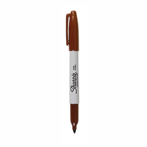 Marcador Sharpie permanente x UNIDAD Color cafe
