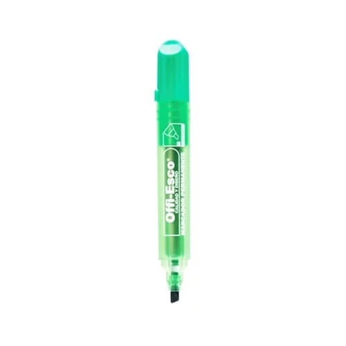 Marcador permanente Punta Biselada OFFIESCO x UNIDAD Color Verde