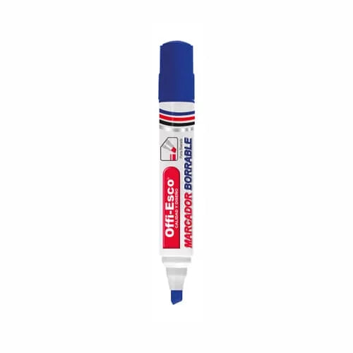 Marcadores borrables OFFIESCO x UNIDAD Color Azul Oscuro