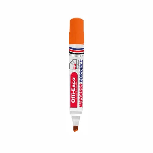 Marcadores borrables OFFIESCO x UNIDAD Color Naranja