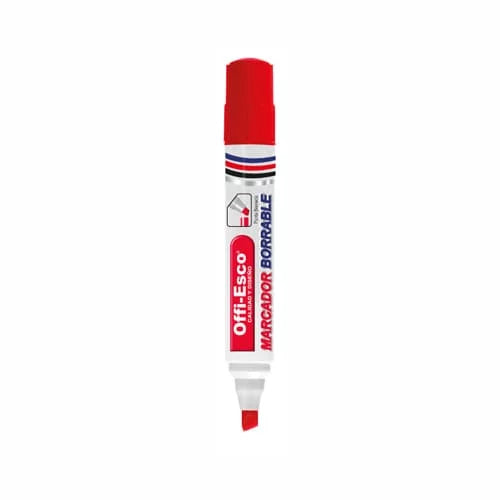 Marcadores borrables OFFIESCO x UNIDAD Color Rojo