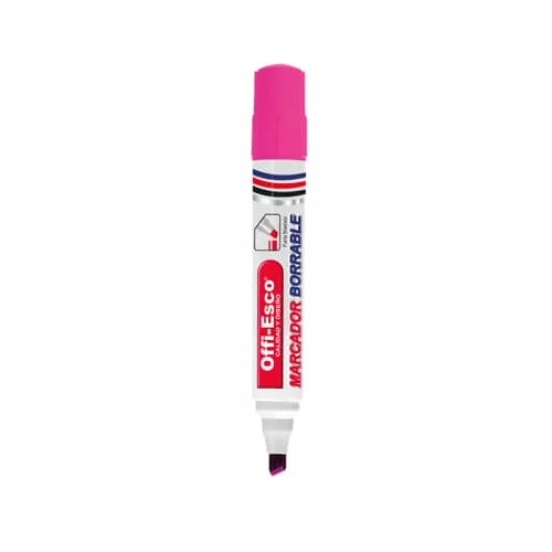 Marcadores borrables OFFIESCO x UNIDAD Color Rosado